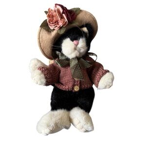 NWT New Vintage 1990 Boyds Bears Mrs Petrie Cat Kitty